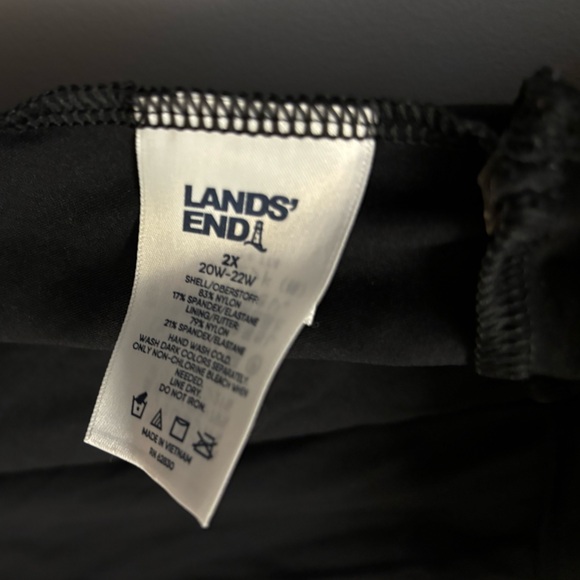 L.L.Bean Tankini Swim Top Black | 2X - Picture 4 of 5